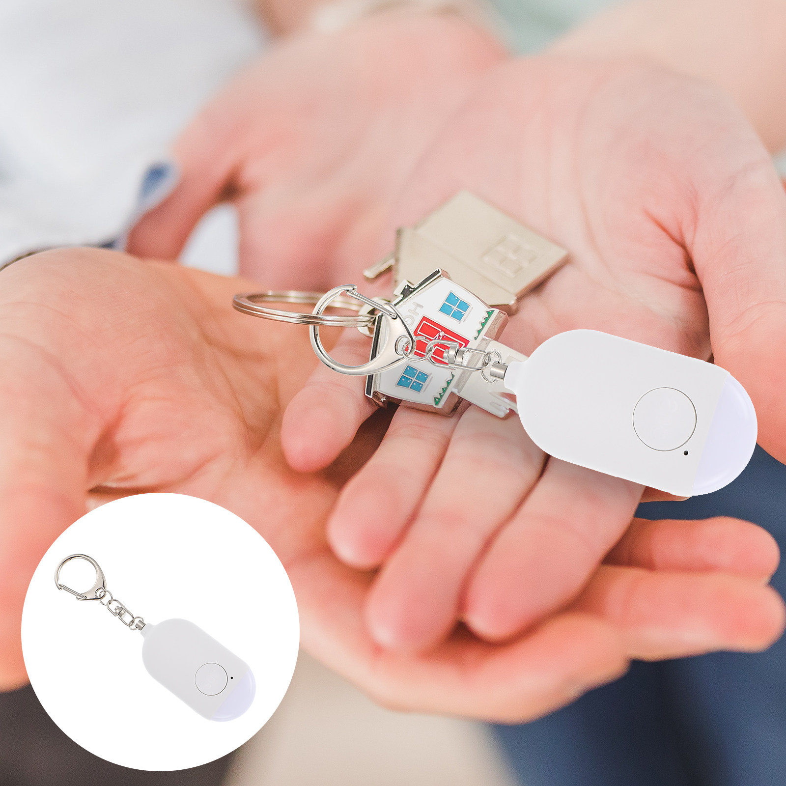 Personal Alarm Keychain - 1 Set Persönlicher Alarm, wiederaufladbar, tragbarer
