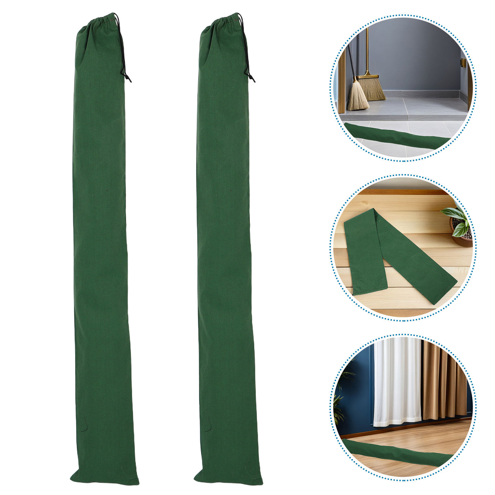 Flood Barrier Bag - 3 Stück Leinwand-Hochwasserschutz-Sandsäcke, wiederverwendbare Sandsackröhren mit