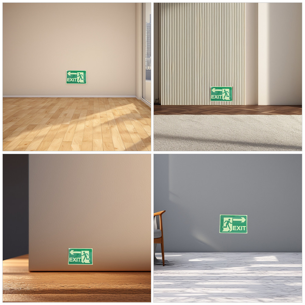 4 Stück Leuchtende Notausgang- – Emergency Exit Sign Bewertung und Preis