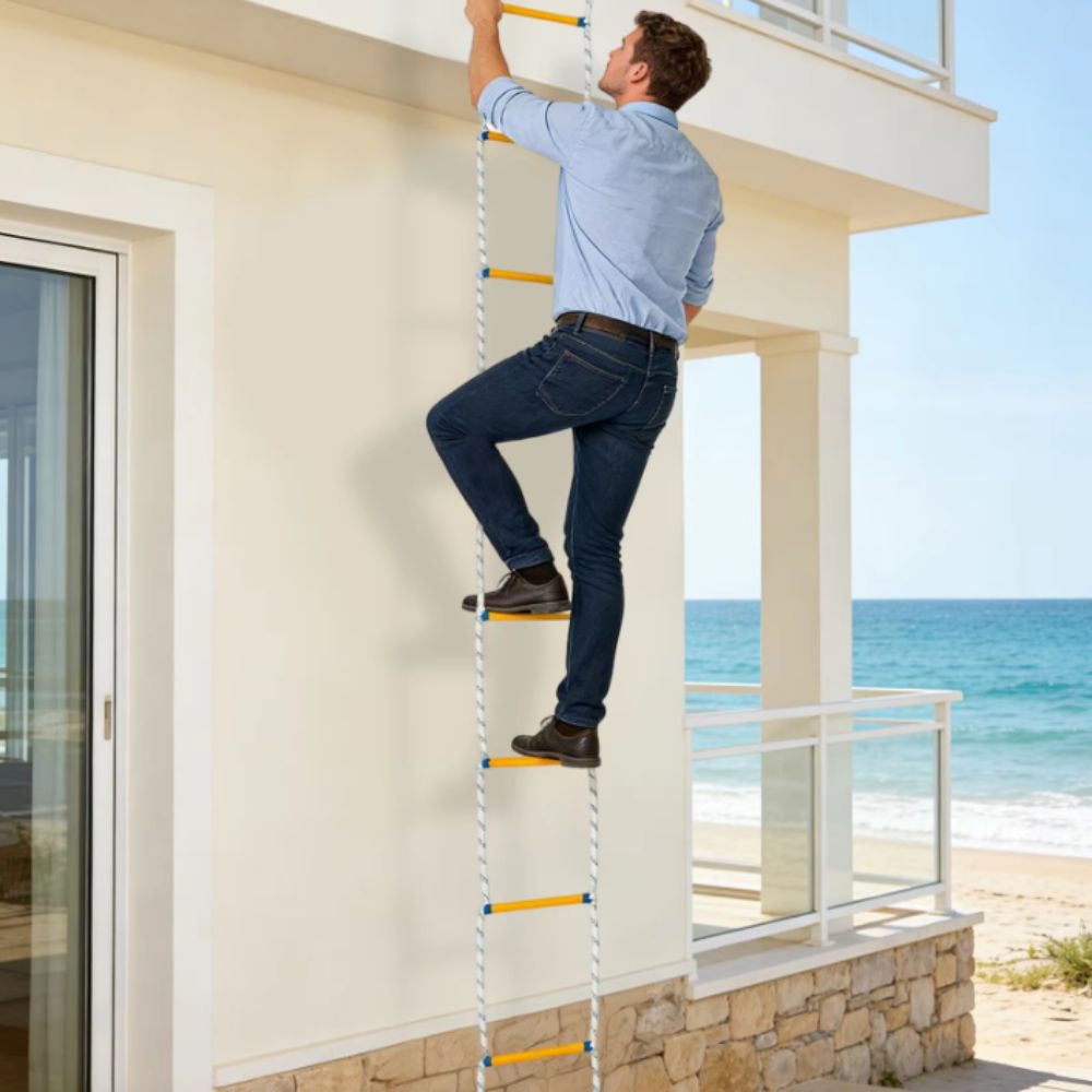 Isolierte Seilladder, griffige – Fire Escape Ladder Bewertung und Preis