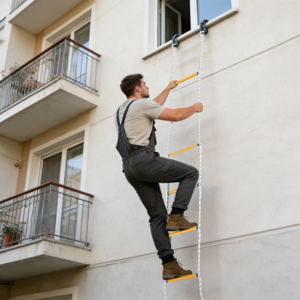 Isolierte Seilladder, griffige – Fire Escape Ladder Bewertung und Preis